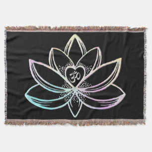 Lotus 2 throw blanket