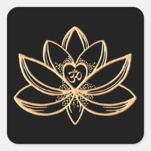 Lotus 4 square sticker