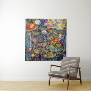 Lotus and Water Lillies Tapestry
