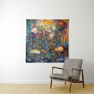 Lotus and Water Lillies Tapestry
