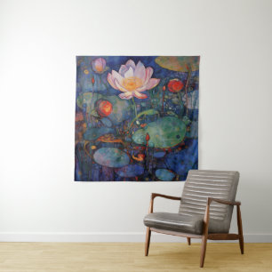 Lotus and Water Lillies Tapestry