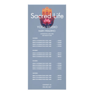 Lotus Blessing   Hamsa Hand Rack Card