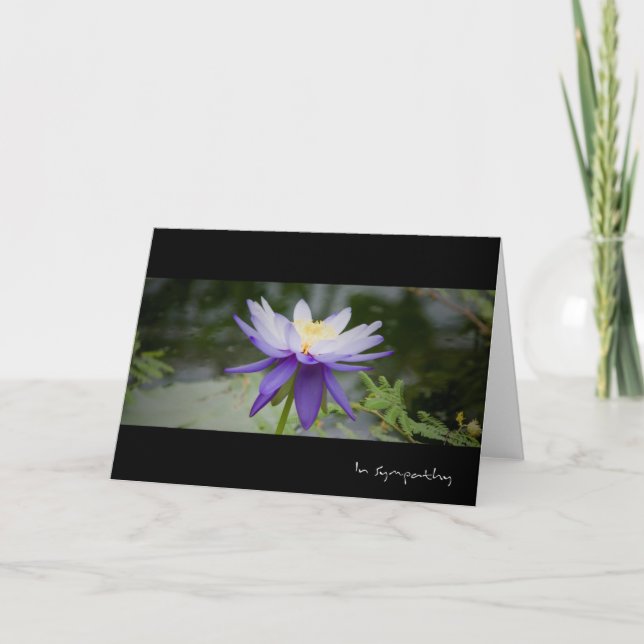 Lotus bleu • Carte de sympathie (Devant)