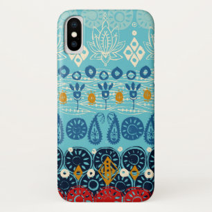 lotus block blue Case-Mate iPhone case