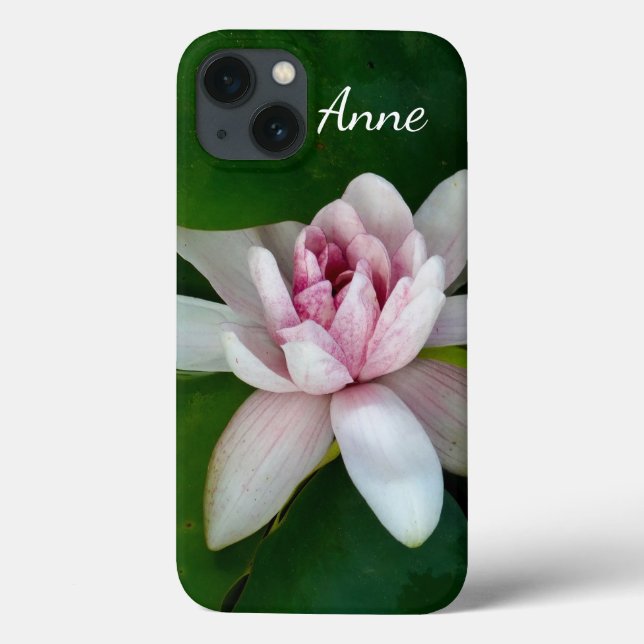 Lotus Blossom Custom Name Case-Mate iPhone Case (Back)