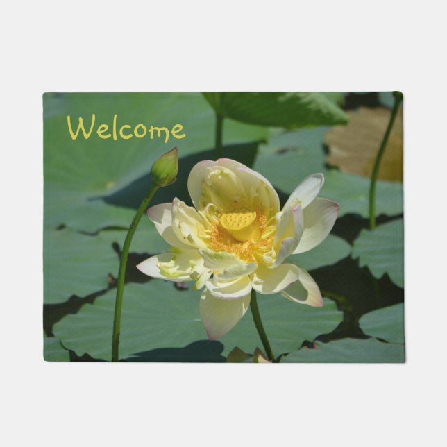 Lotus Blossom Doormat (Front)