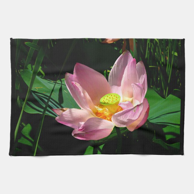 Lotus Blossom Kitchen Towel (Horizontal)