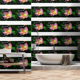 Lotus Blossom Nehemiah 8:10 Wallpaper