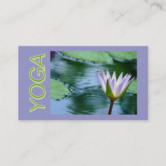LOTUS BLOSSOM YOGA INSTRUCTION BUSINESS CARD (PHOT