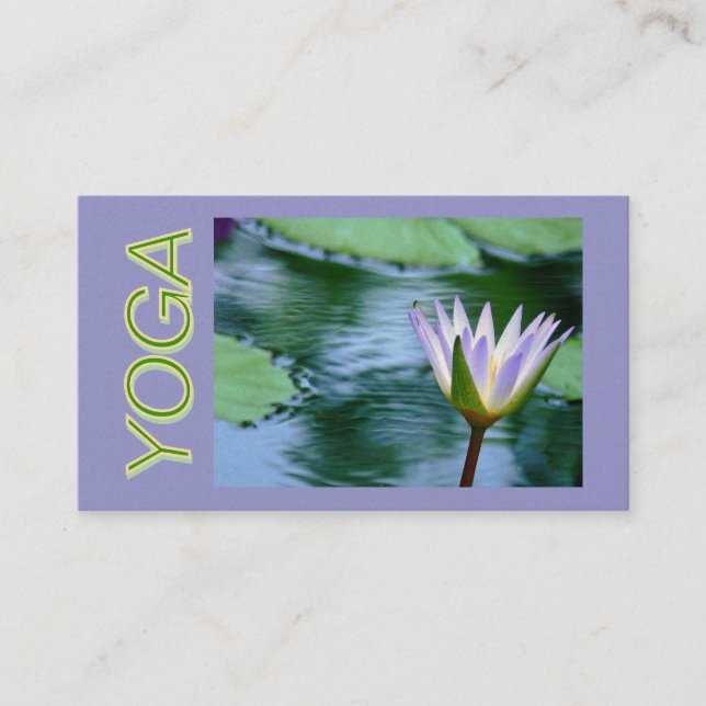 LOTUS BLOSSOM YOGA INSTRUCTION CARTE DE VISITE (PH (Devant)