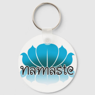Lotus Blue Keychain