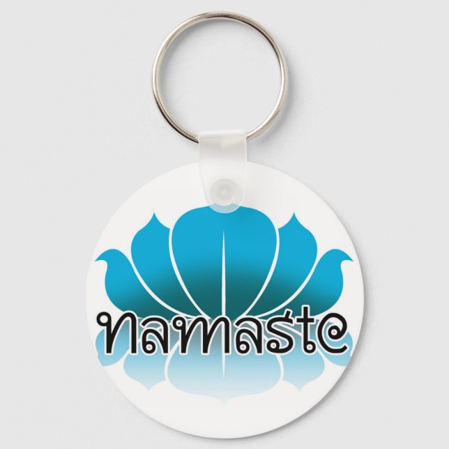 Lotus Blue Keychain (Front)