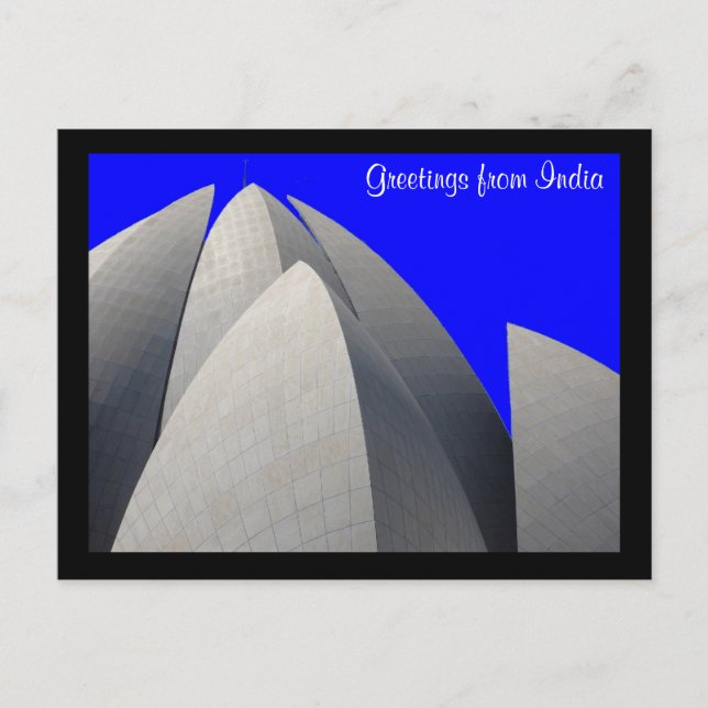 lotus blue postcard (Front)