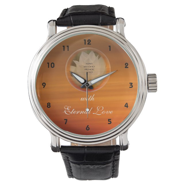 Lotus Bubble SGI Buddhist Valentine Watch (Front)