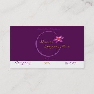Lotus Business Card