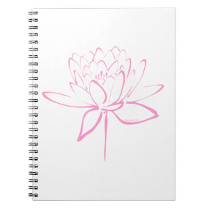 Lotus Calligraphy (Pink) Notebook