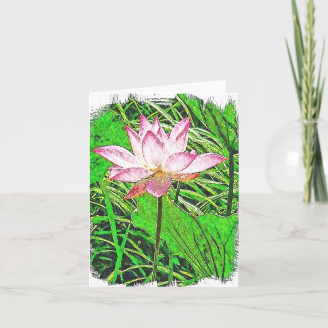 Lotus Carte pour notes (Devant)