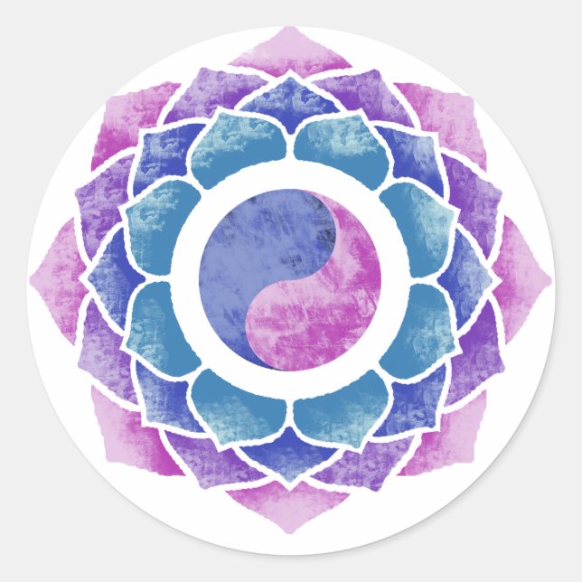 Lotus Classic Round Sticker (Front)