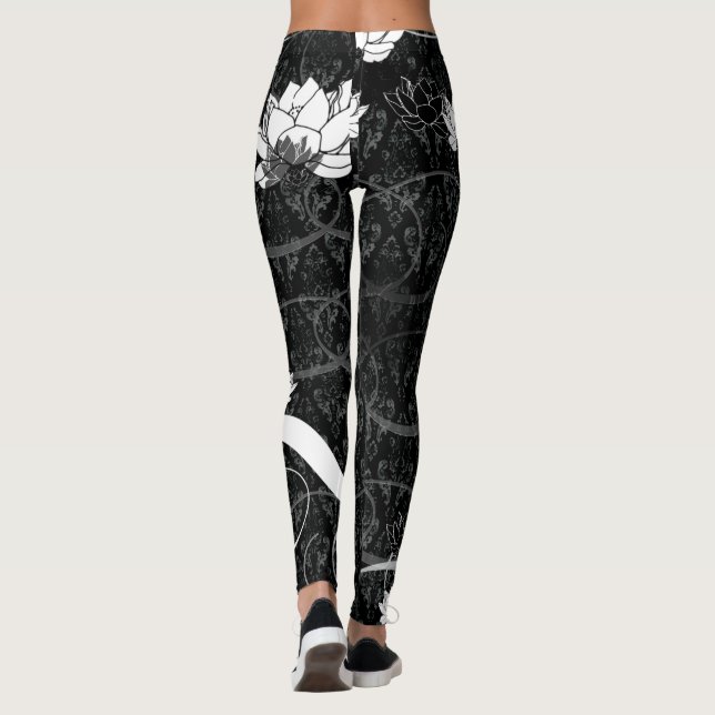 Lotus Damask Leggings (Back)