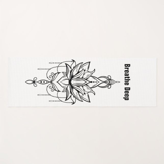 Lotus Design Yoga Mat (Front (Horizontal))