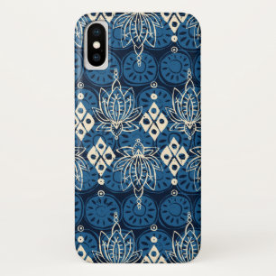 lotus diamond indigo Case-Mate iPhone case