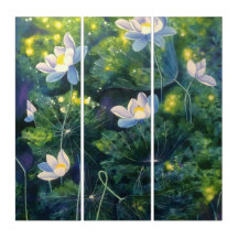 Lotus Dreamscape – Tranquil Floral Wall Art