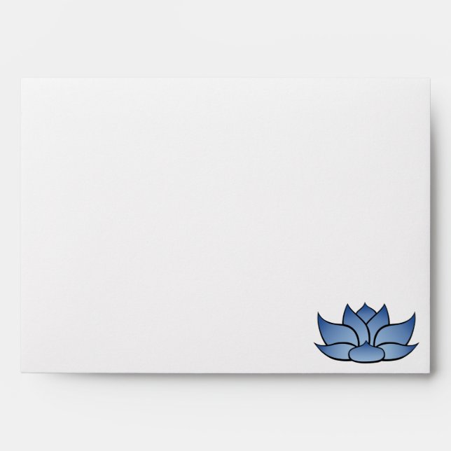 Lotus exquis dans les enveloppes bleues (Devant)