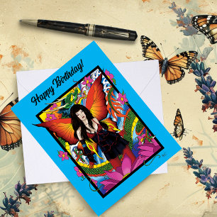 Lotus Fairy Chinese Water Dragon  Card