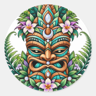 Lotus Fern Tiki Sticker