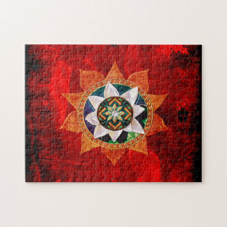 Lotus Fire Weave Jigsaw Puzzle