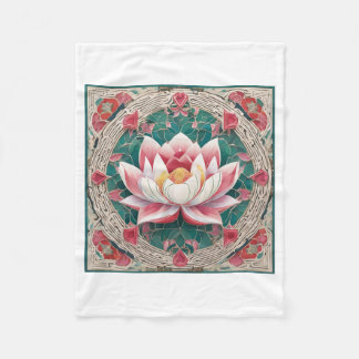 lotus fleece blanket