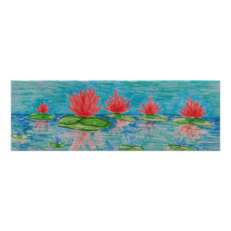Lotus fleurs Dessin Photo Impression