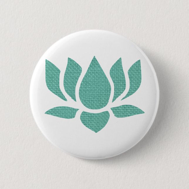 lotus flower 2 inch round button (Front)