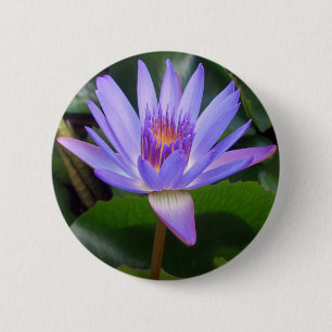 Lotus Flower 2 Inch Round Button