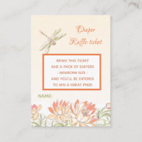 Lotus Flower and Dragon Fly Diaper Raffle