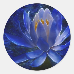 Lotus flower and its meaning classic round sticker
