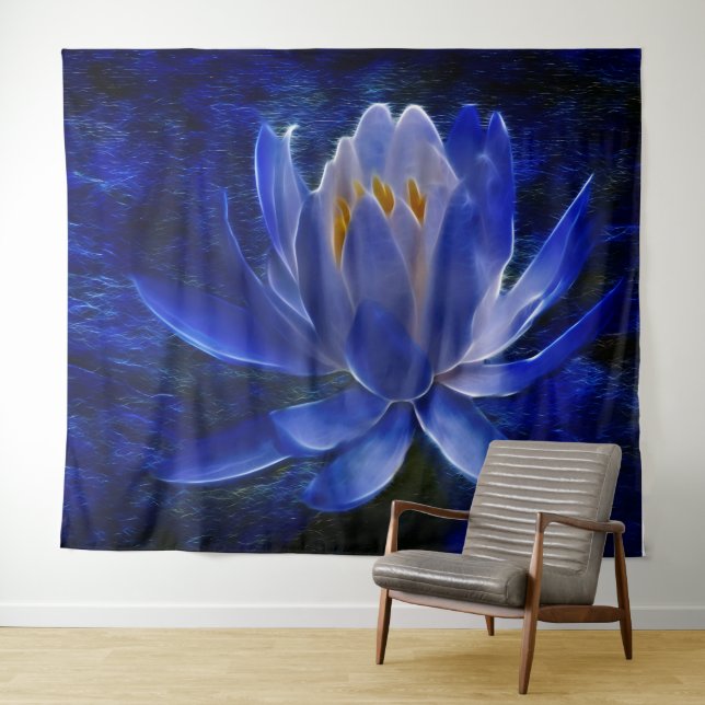 Lotus flower and its meaning tapestry (In Situ (Horizontal))