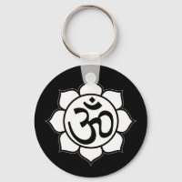 Lotus Flower Aum Symbol