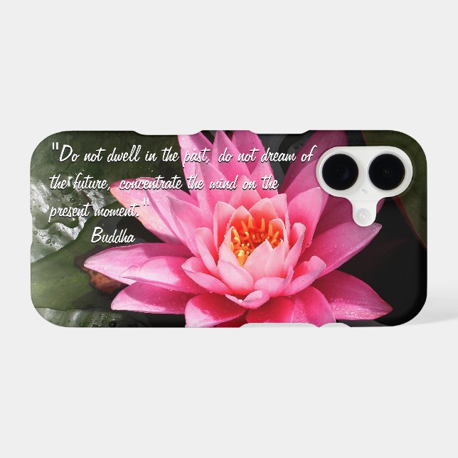 Lotus Flower blossom, Buddha Quotes / Buddhism (Back (Horizontal))