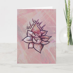  Lotus Flower Blossom Lotus Flowers Blossoms       Card