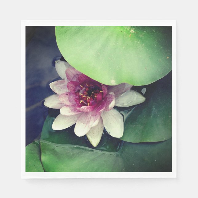 Lotus Flower Botanical Photography  Paper Napkin (Front)