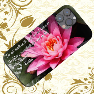 Lotus Flower & Buddha Quotes / Buddhism iPhone 15 Case