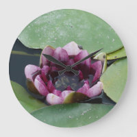 Lotus Flower Budha Round (Large) Wall Clock