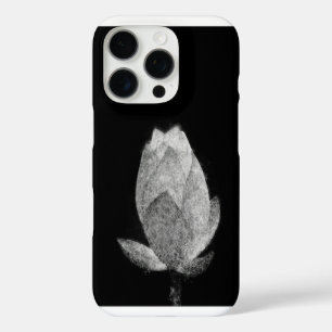 lotus flower bulb aesthetic sketch art iPhone 16 pro case