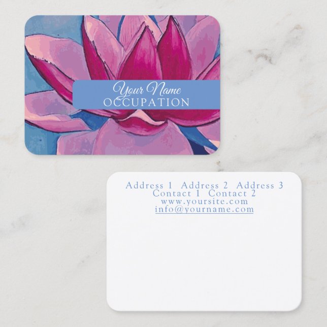 Lotus Flower - Business Card (Front/Back)