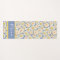 Lotus Flower Calming Blue Monogram Name Yoga Mats