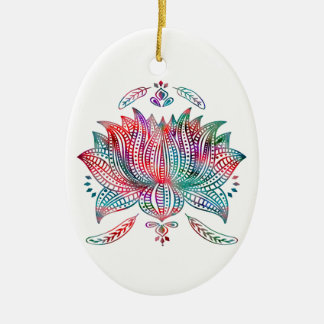 lotus flower  ceramic ornament