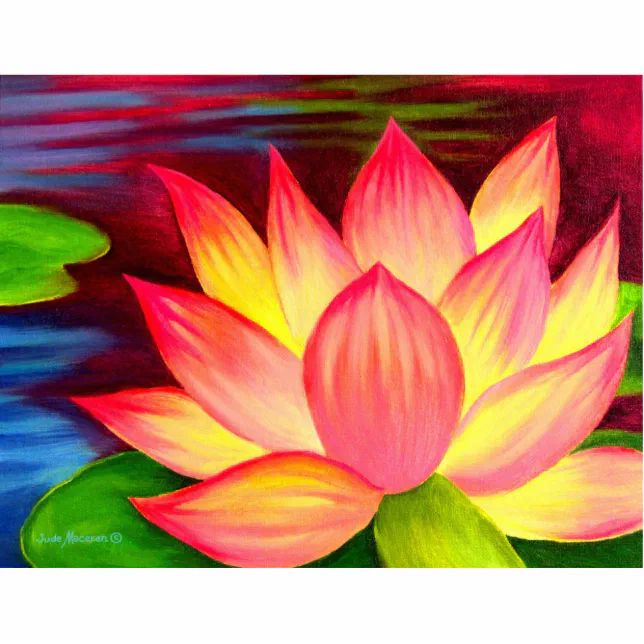 Lotus Flower Chinese Painting Art Personalized Standing Photo