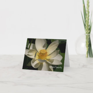 Lotus  Flower, Deepest Sympathy Card