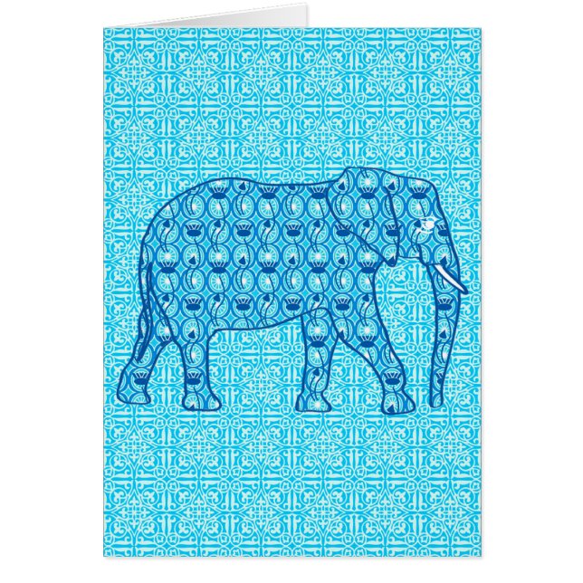 Lotus flower elephant - turquoise (Front)